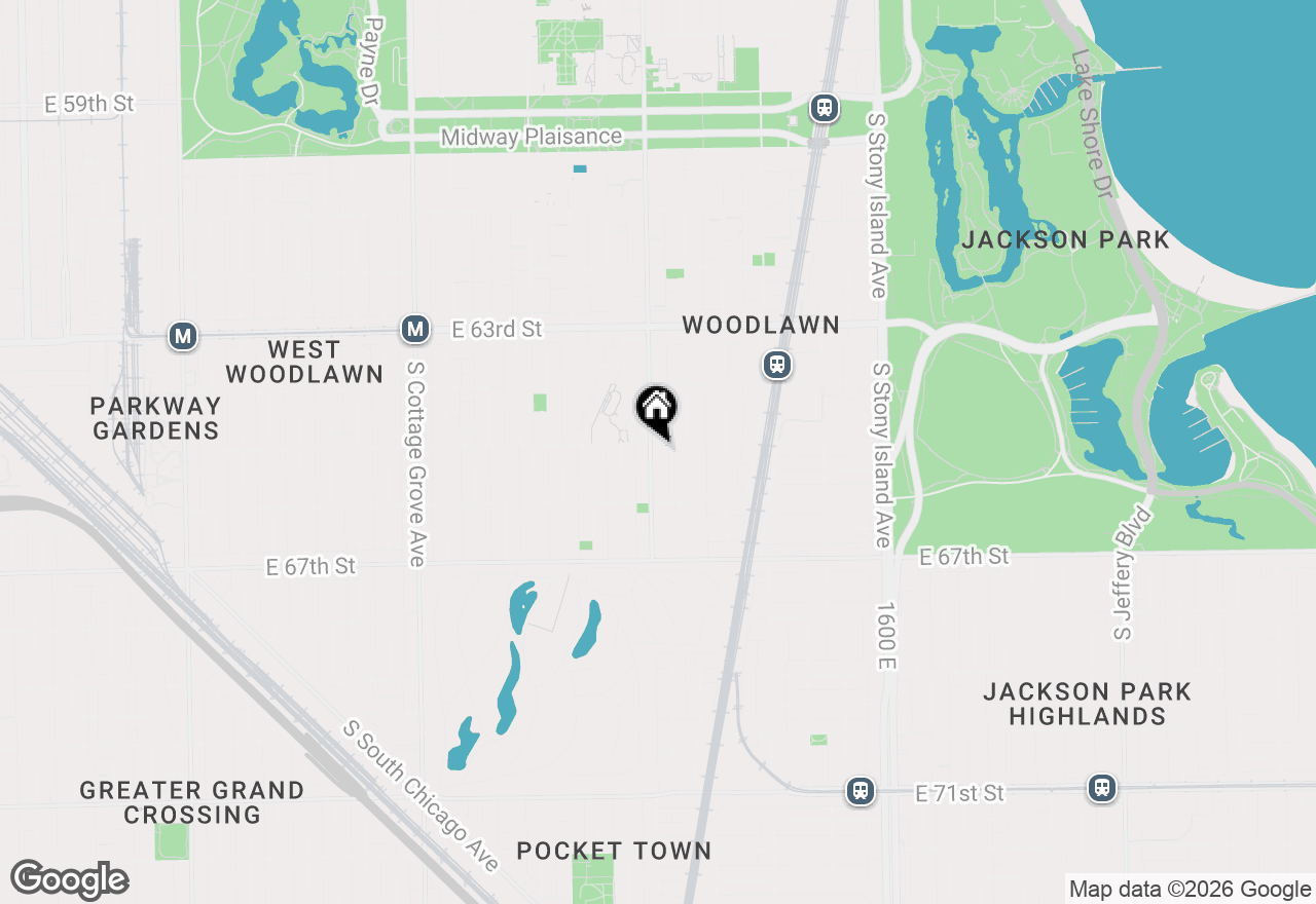 Map of 6505 S Woodlawn Avenue, Chicago, IL 60637