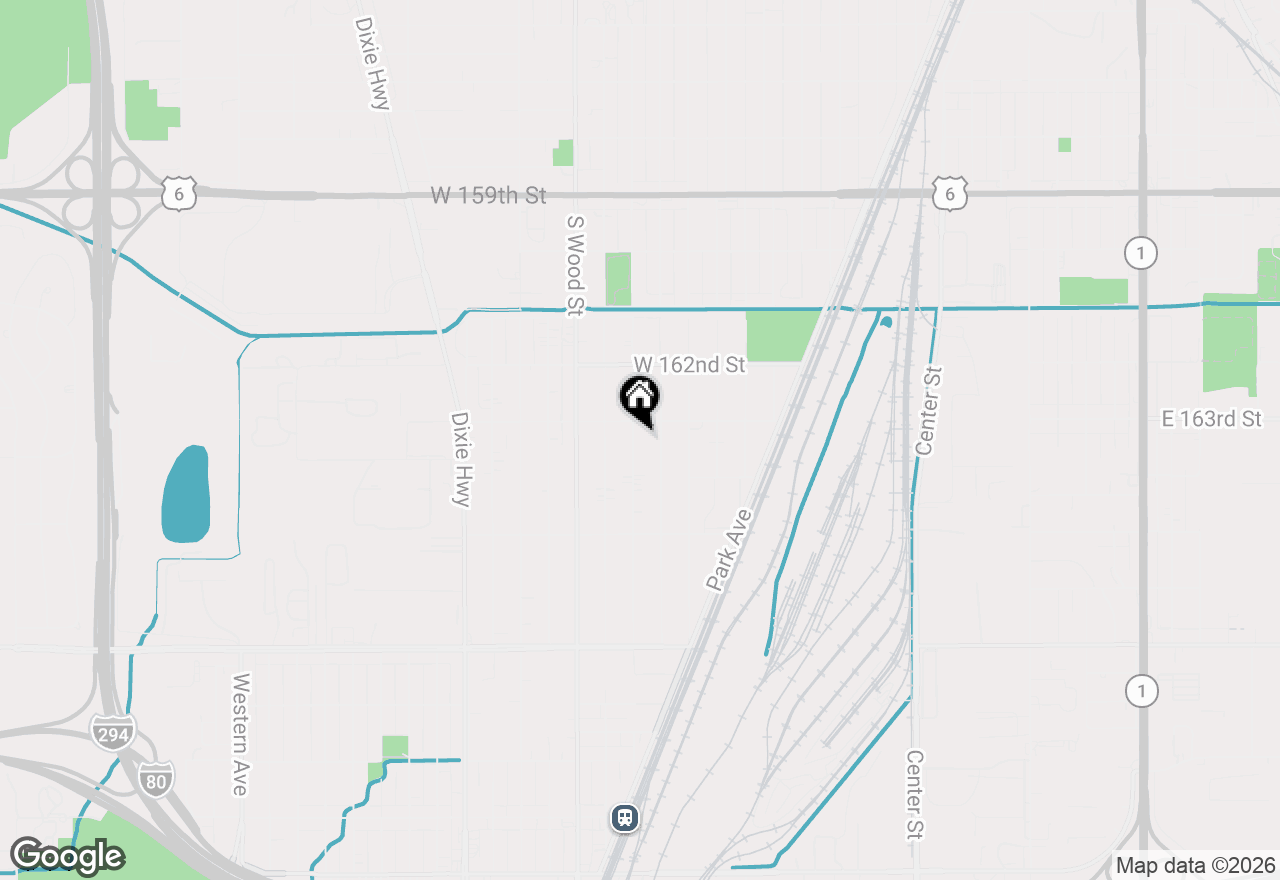 Map of 16323 Paulina Street, Markham, IL 60428