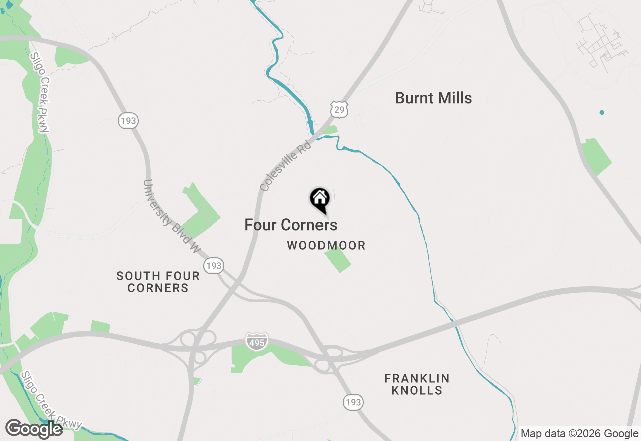Map of 213 Crestmoor Circle, Silver Spring, MD 20901