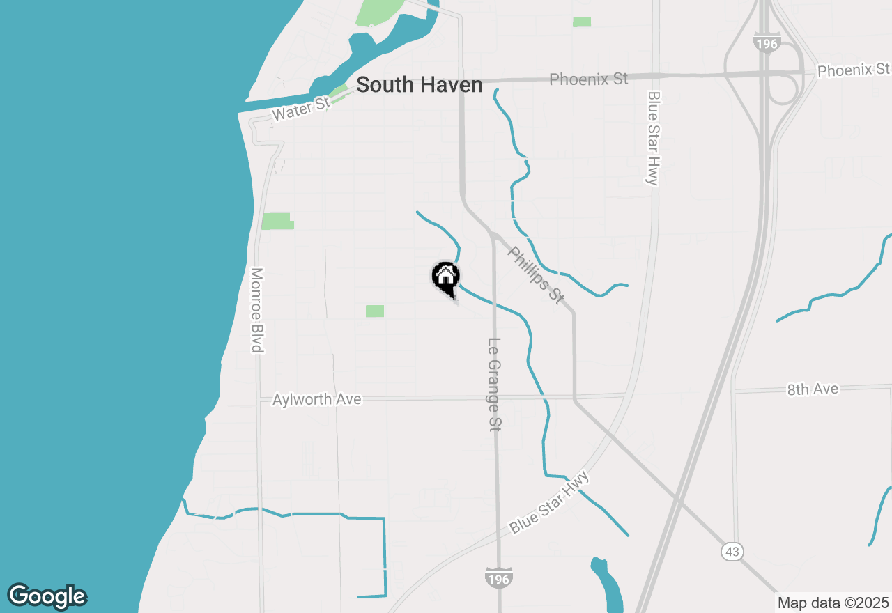 Map of 538 Humphrey Street, South Haven, MI 49090