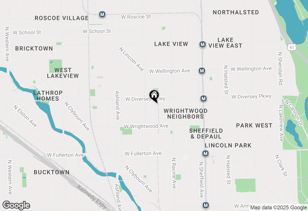Map of 2729 N Wayne Avenue #A, Chicago, IL 60614