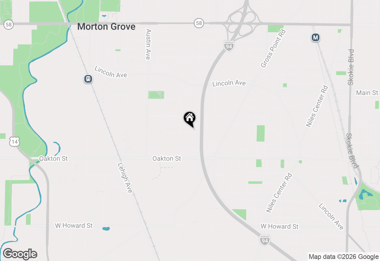 Map of 5720 Reba Street, Morton Grove, IL 60053