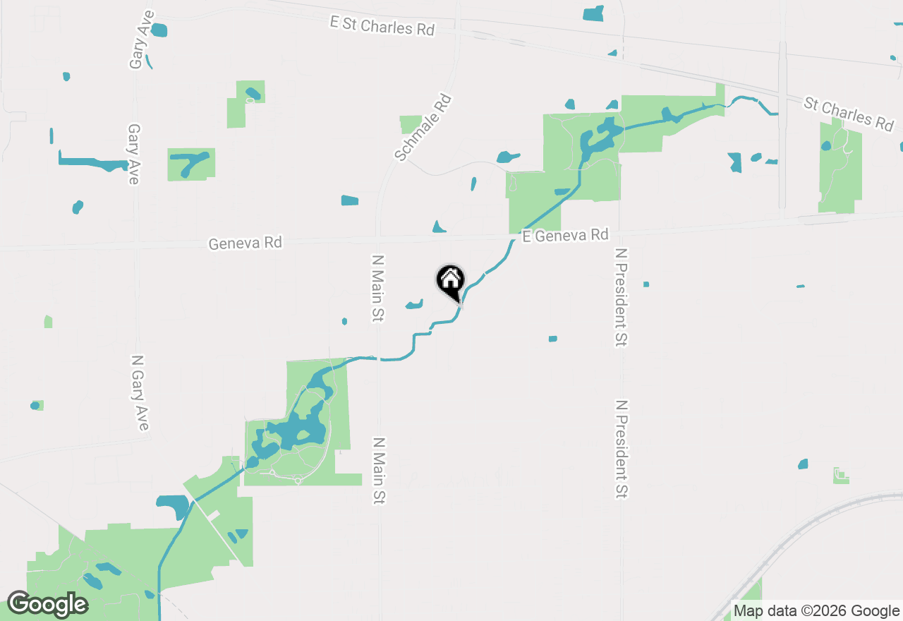 Map of 331 Brookside Circle, Wheaton, IL 60187