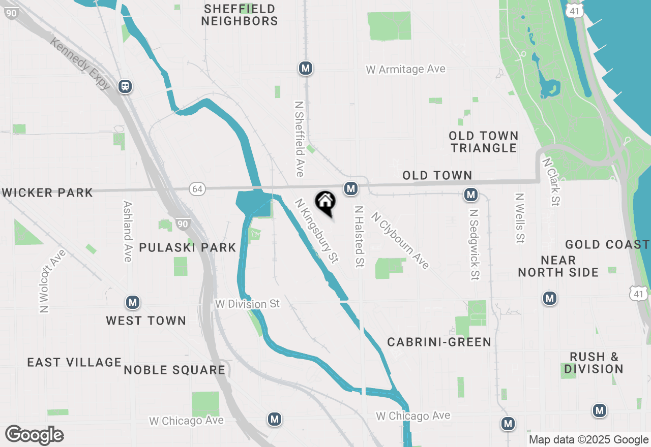 Map of (Address confidential), Chicago, Illinois 60642