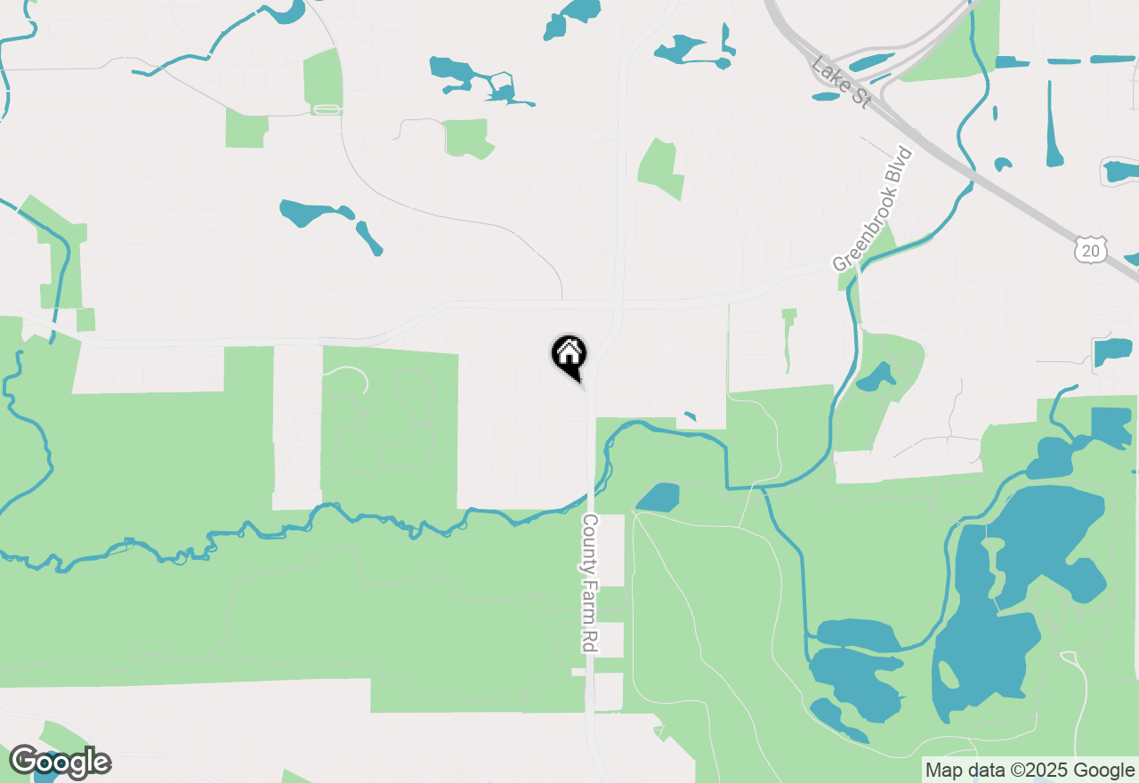 Map of 2025 Barrymore Court, Hanover Park, IL 60133