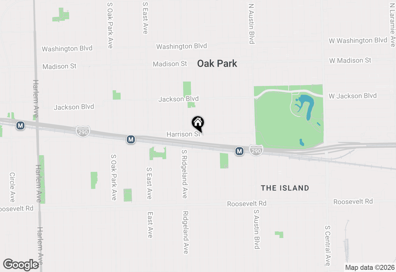 Map of 311 W Harrison Street #GW, Oak Park, IL 60304