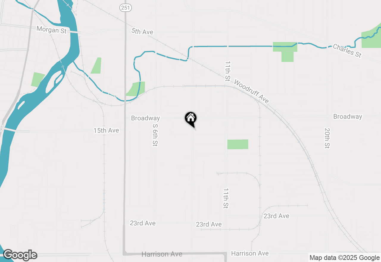 Map of 1603 9th Street, Rockford, IL 61104