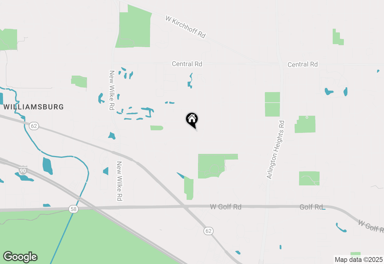 Map of 1323 S Kaspar Avenue, Arlington Heights, IL 60005