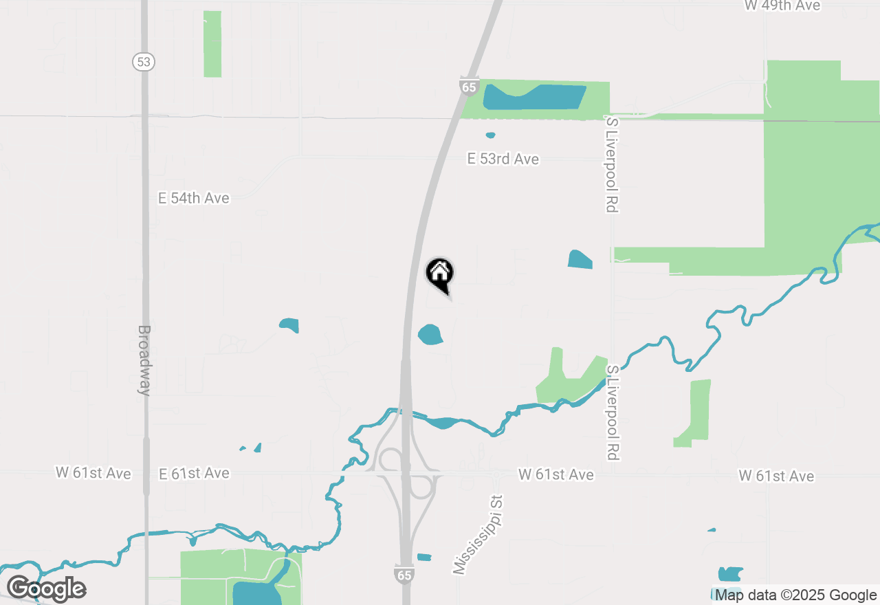 Map of 1570 E 56th Place, Hobart, IN 46342