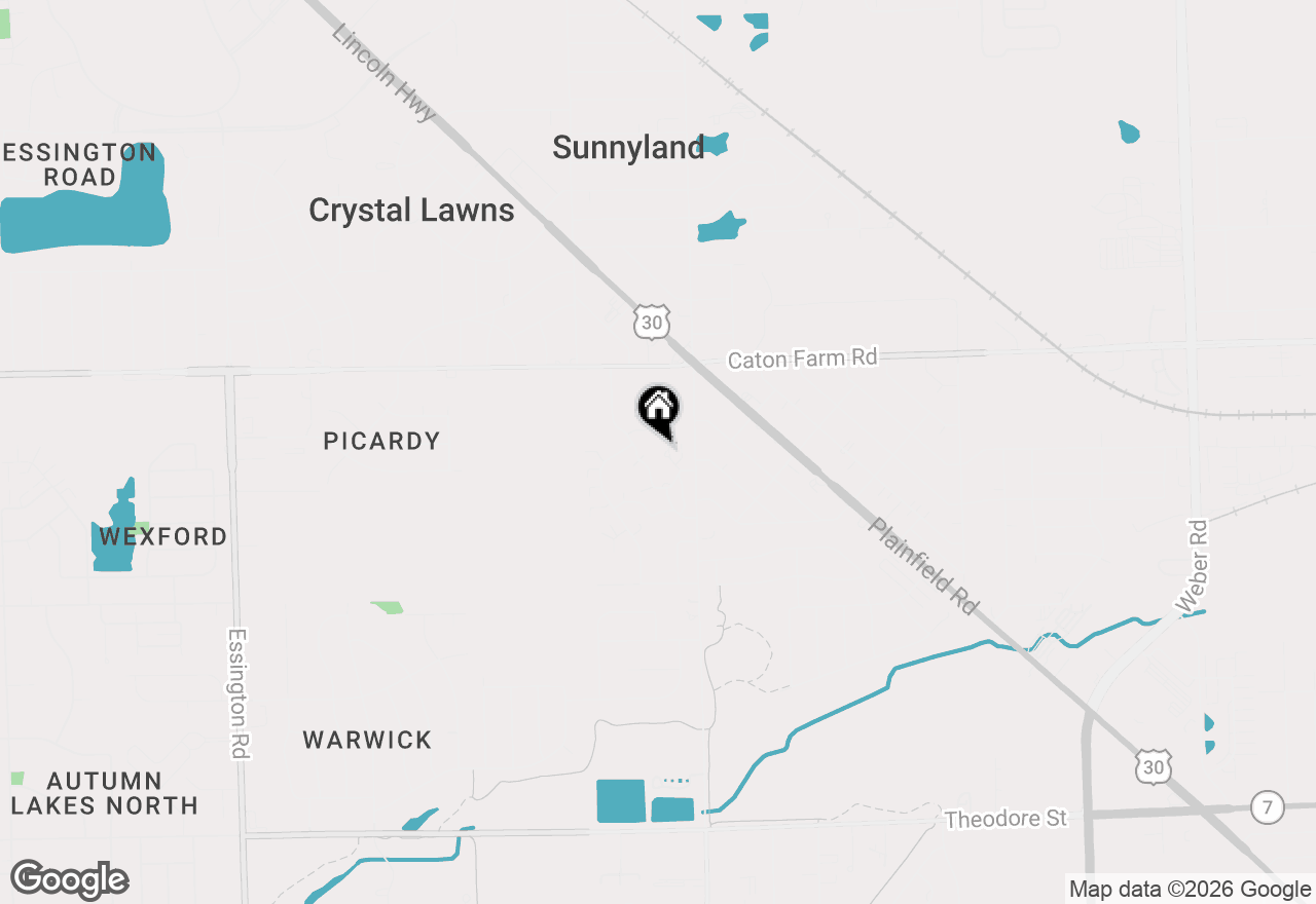 Map of 2333 Aster Drive #2333, Crest Hill, IL 60403