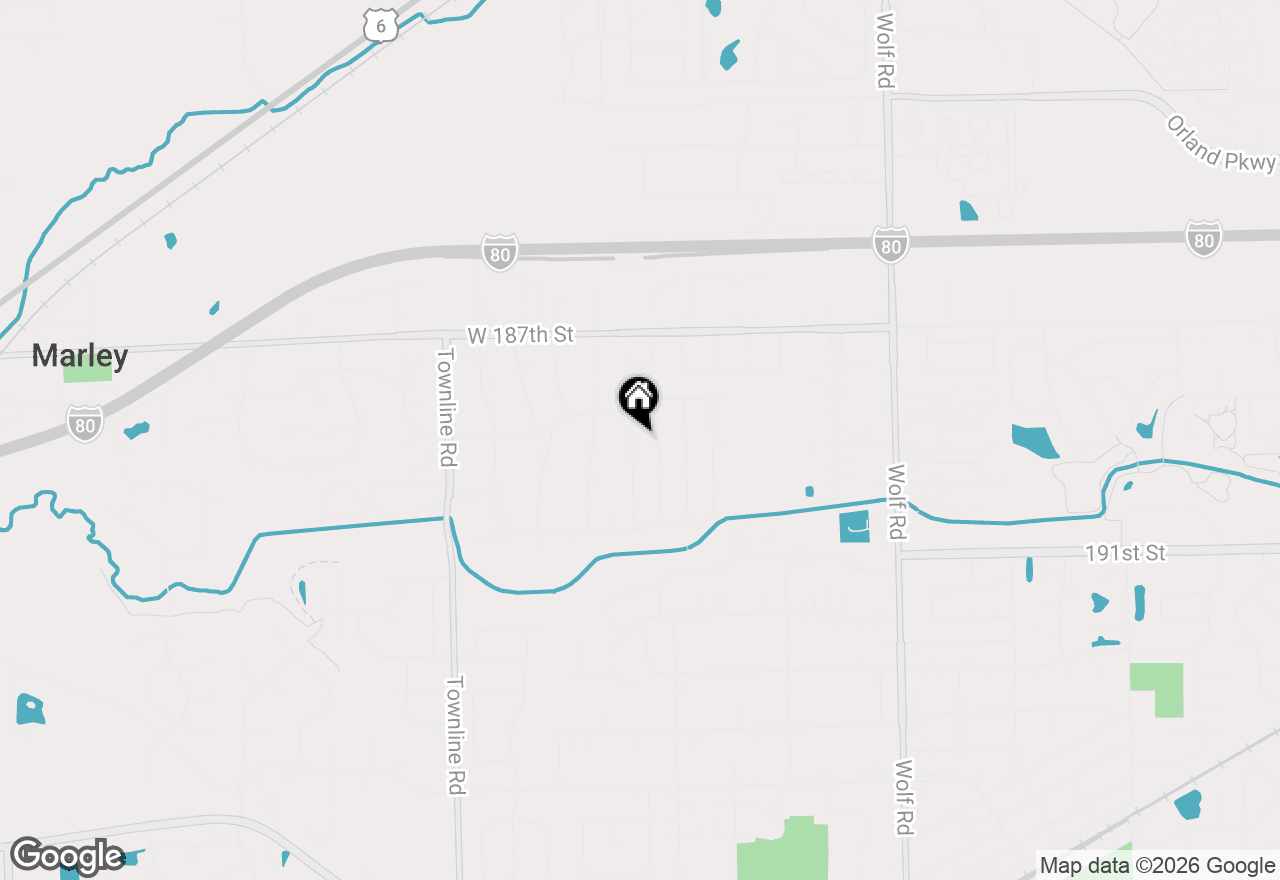 Map of 18817 Creekview Lane, Mokena, IL 60448