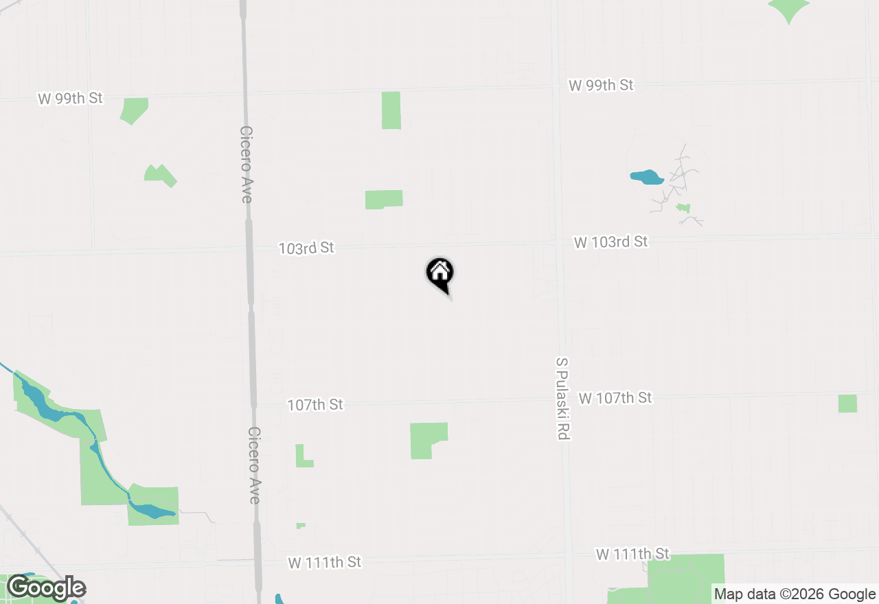 Map of 10420 S Kildare Avenue, Oak Lawn, IL 60453