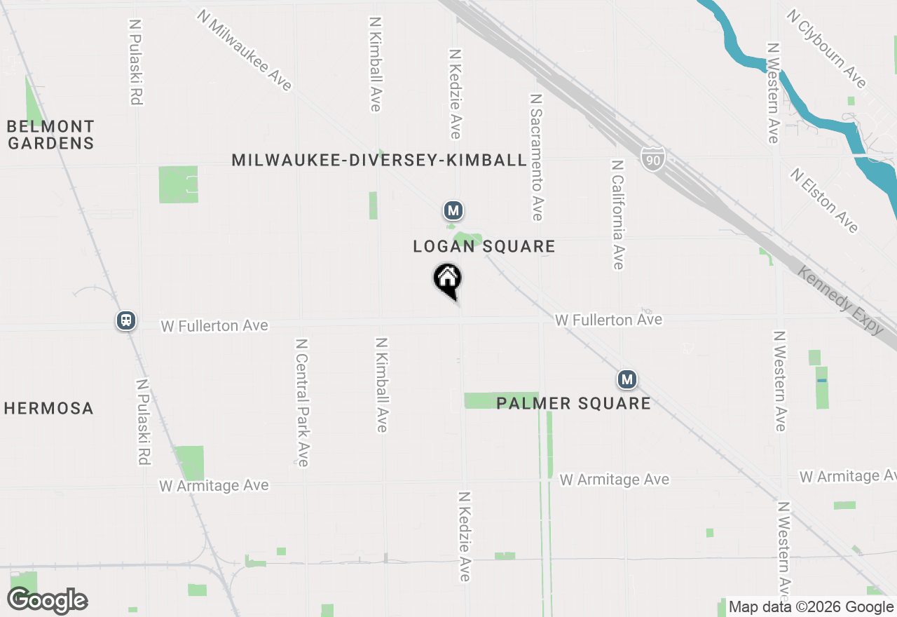 Map of 2414 N Kedzie Boulevard, Chicago, IL 60647