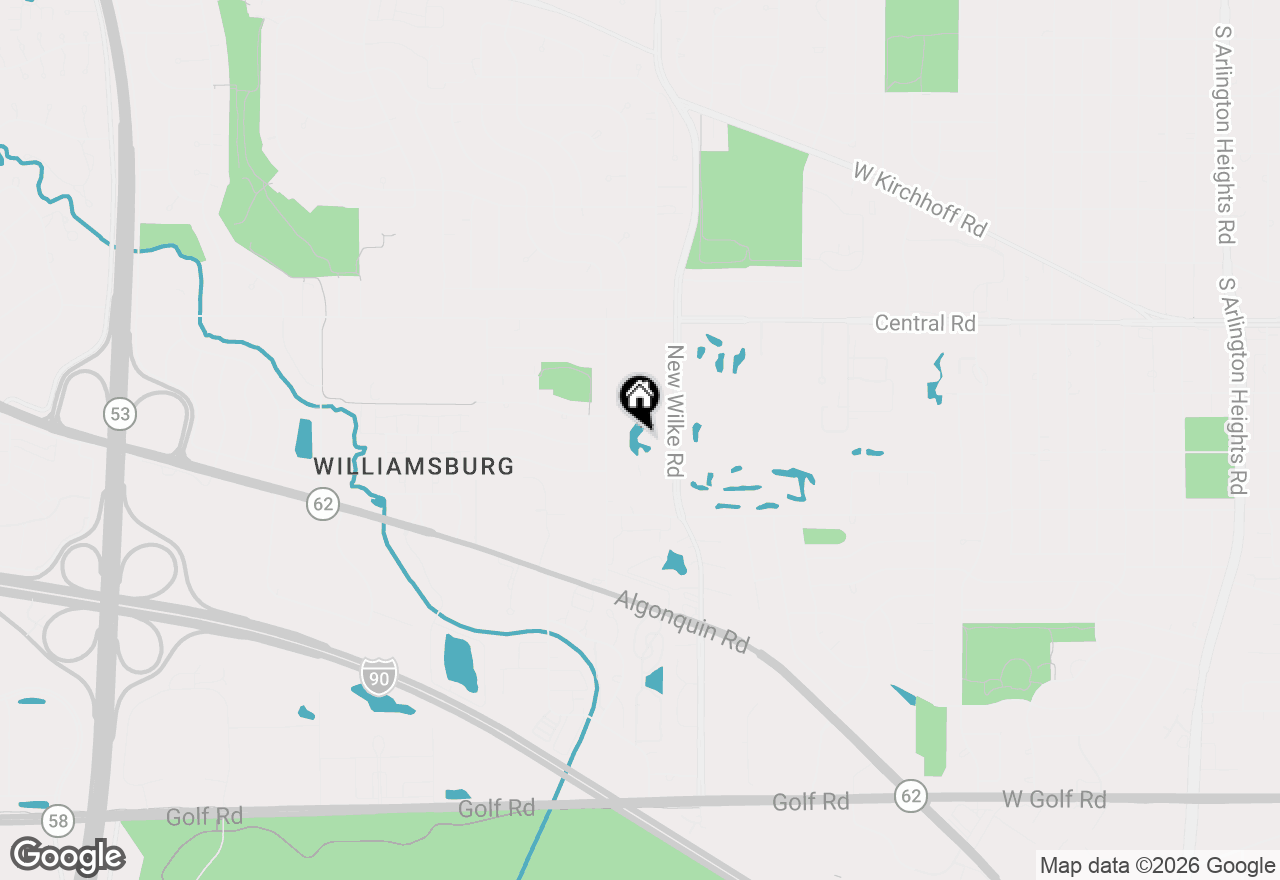 Map of 1206 New Wilke Road #206, Arlington Heights, IL 60005
