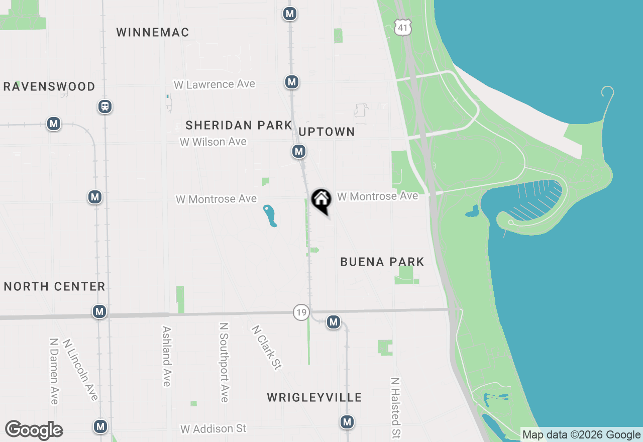 Map of 4315 N Kenmore Avenue #1N, Chicago, IL 60613