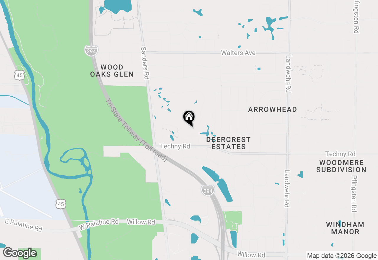 Map of 3811 Mission Hills Road, Northbrook, IL 60062