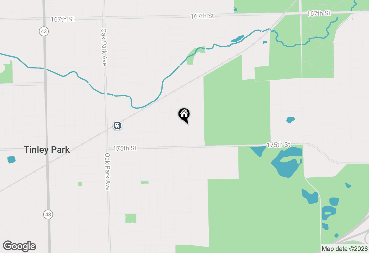 Map of 6393 Ulster Drive, Tinley Park, IL 60477