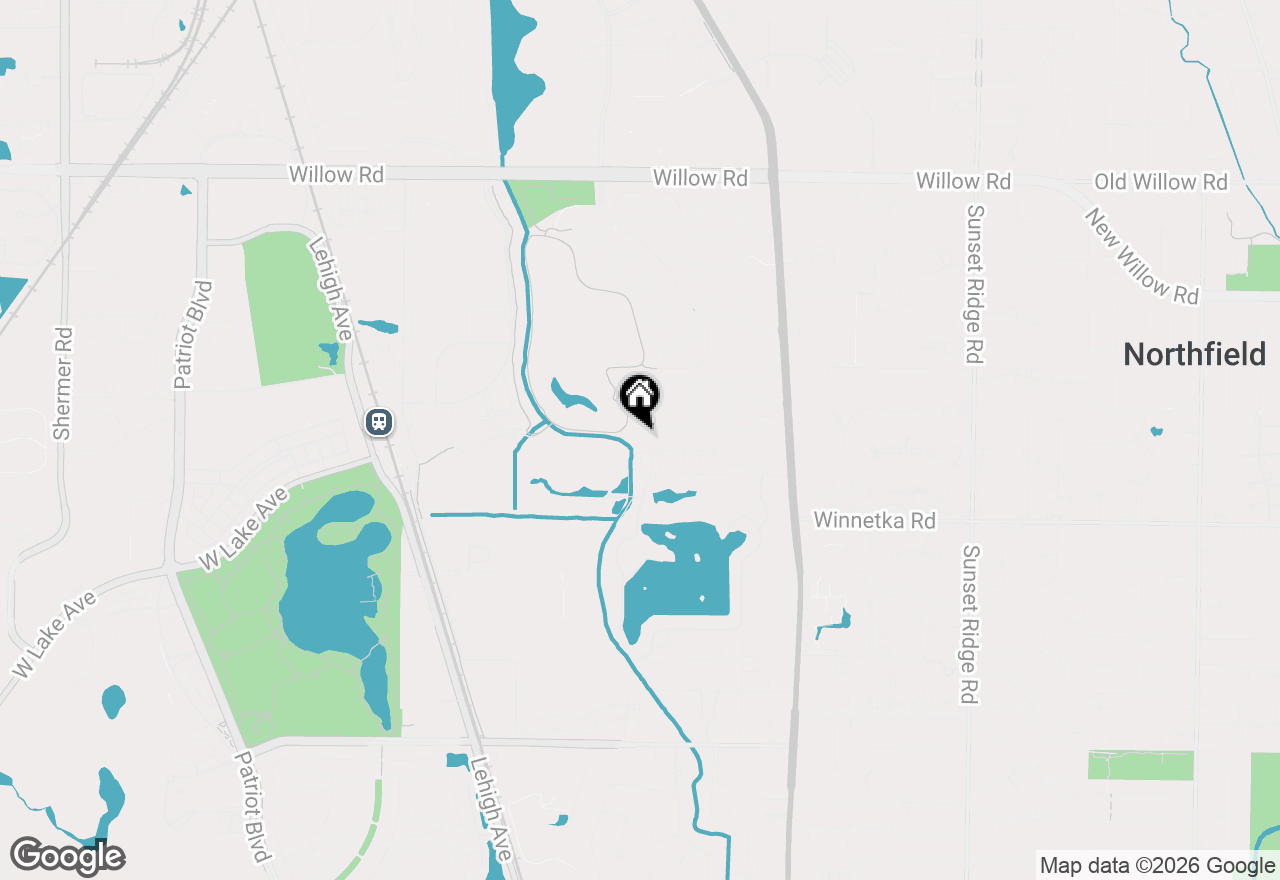 Map of 1828 Wildberry Drive #B, Glenview, IL 60025