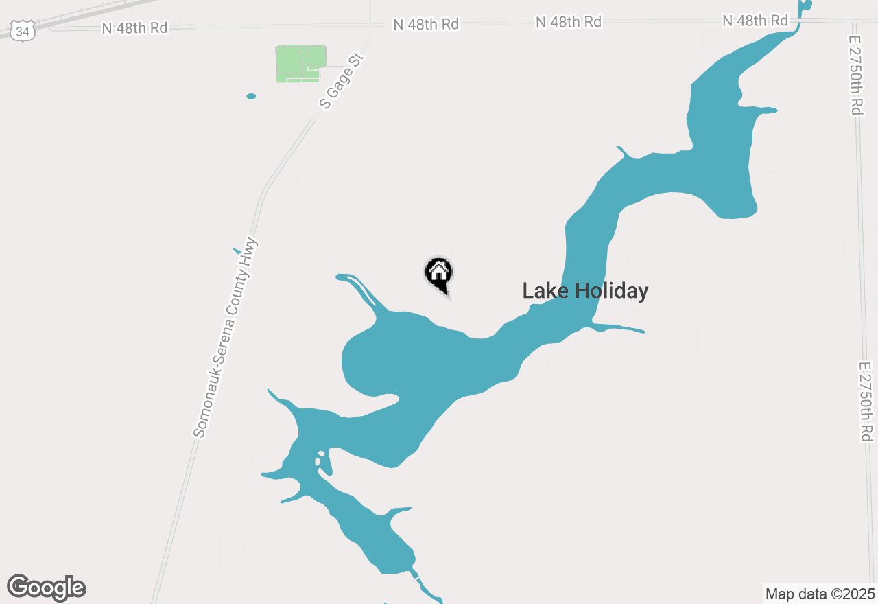 Map of 391 Holiday Drive, Lake Holiday, IL 60552