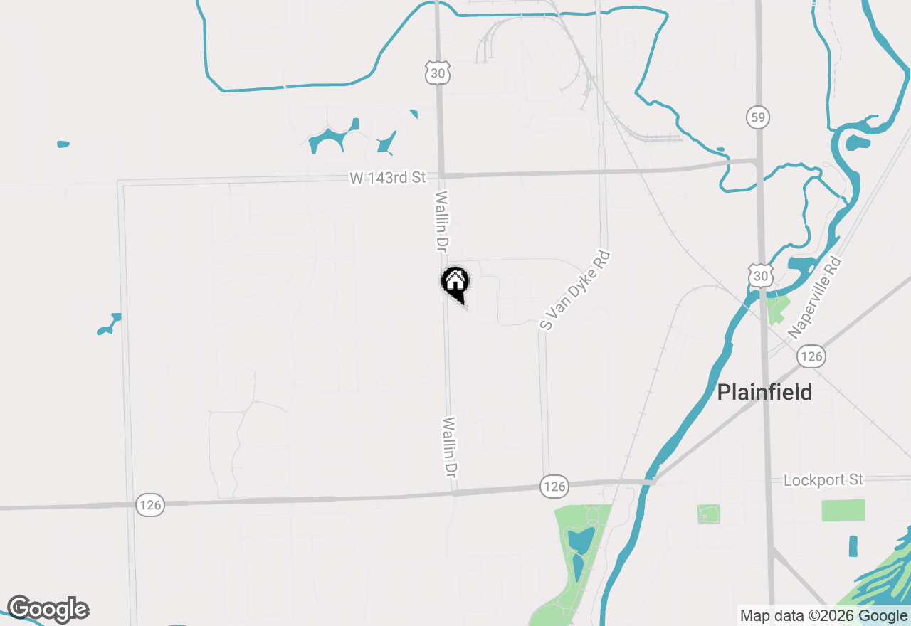 Map of 14612 Thomas Jefferson Drive, Plainfield, IL 60544