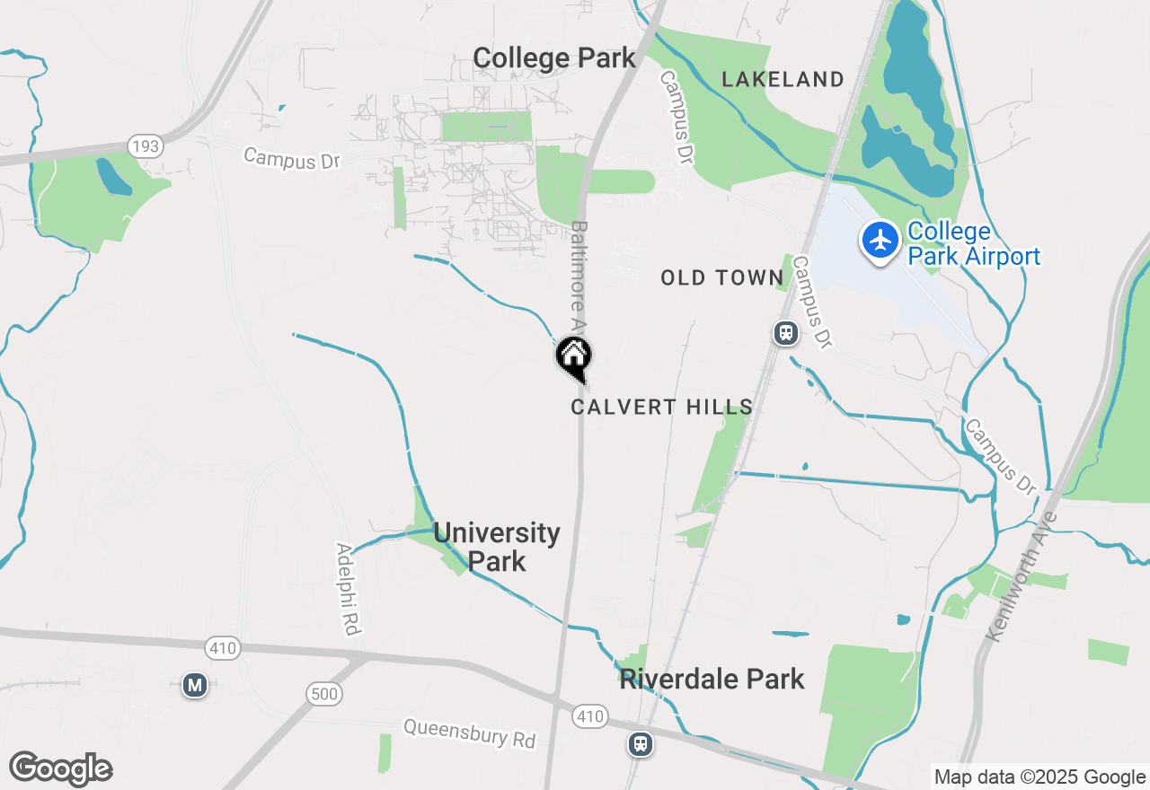 Map of 6935 Pineway, University Park, MD 20782