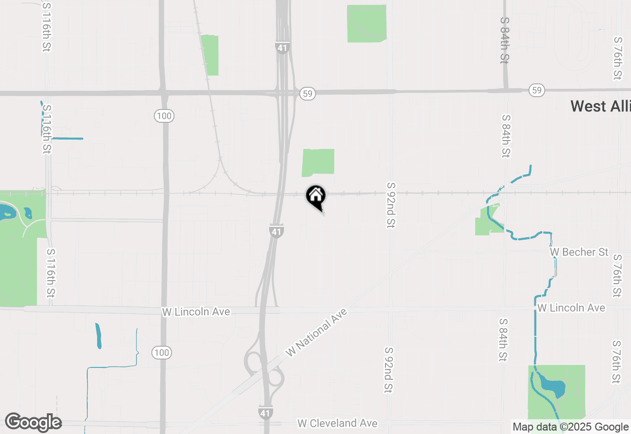 Map of 1953 S 97th St, West Allis, WI 53227