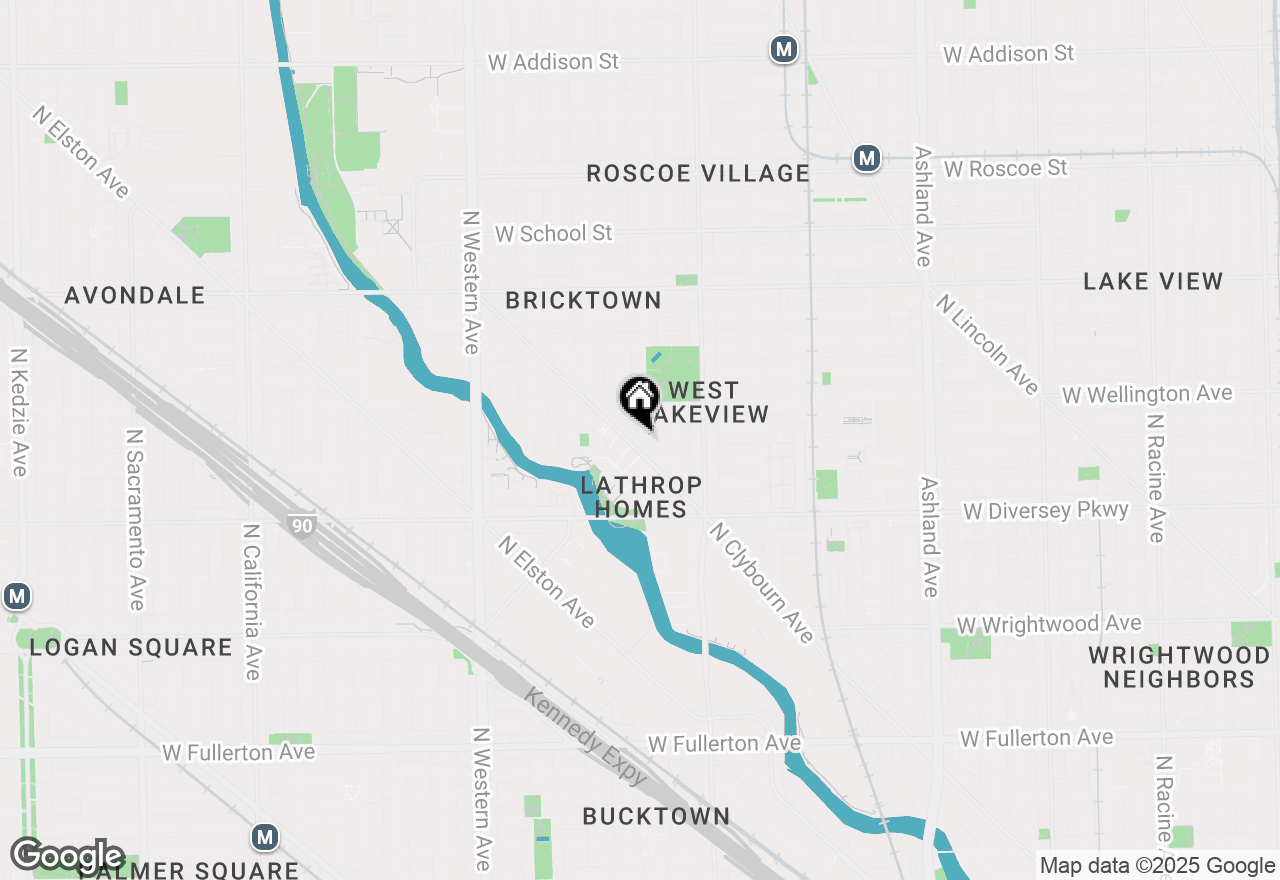 Map of 2915 N Clybourn Avenue #215, Chicago, IL 60618