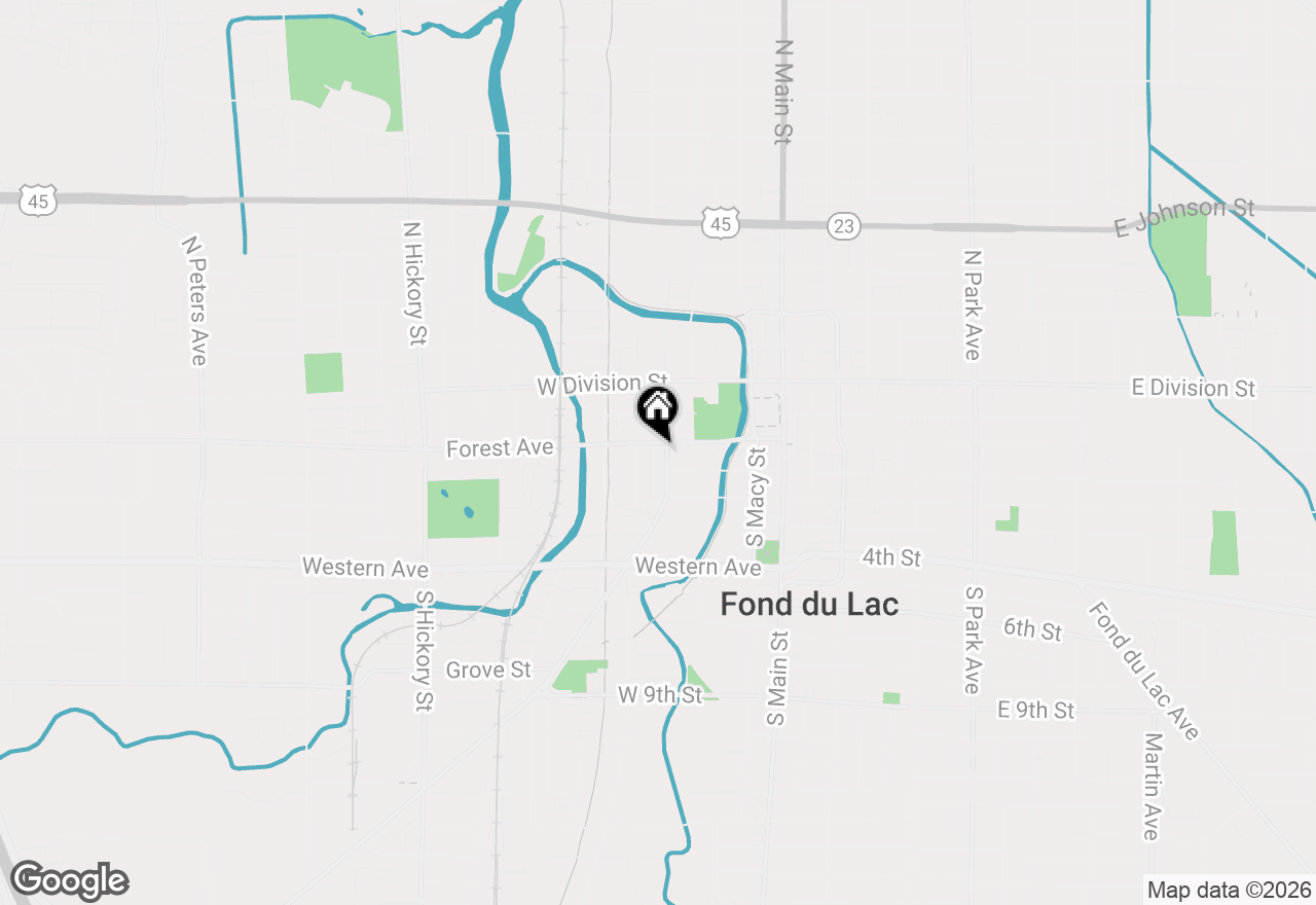 Map of 130 Forest Ave #19, Fond Du Lac, WI 54935
