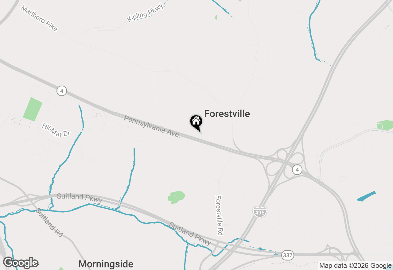 Map of 7345 Cross Street, District Heights, MD 20747