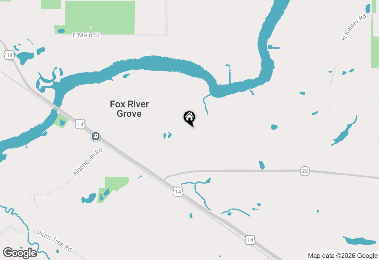 Map of 409 Ski Hill Road, Fox River Grove, IL 60021