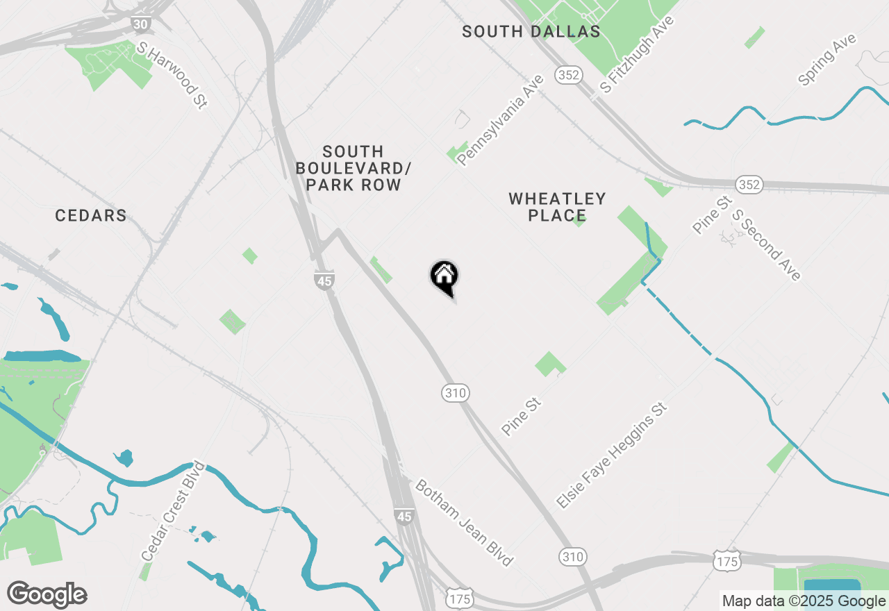 Map of 2311 Dathe Street, Dallas, TX 75215