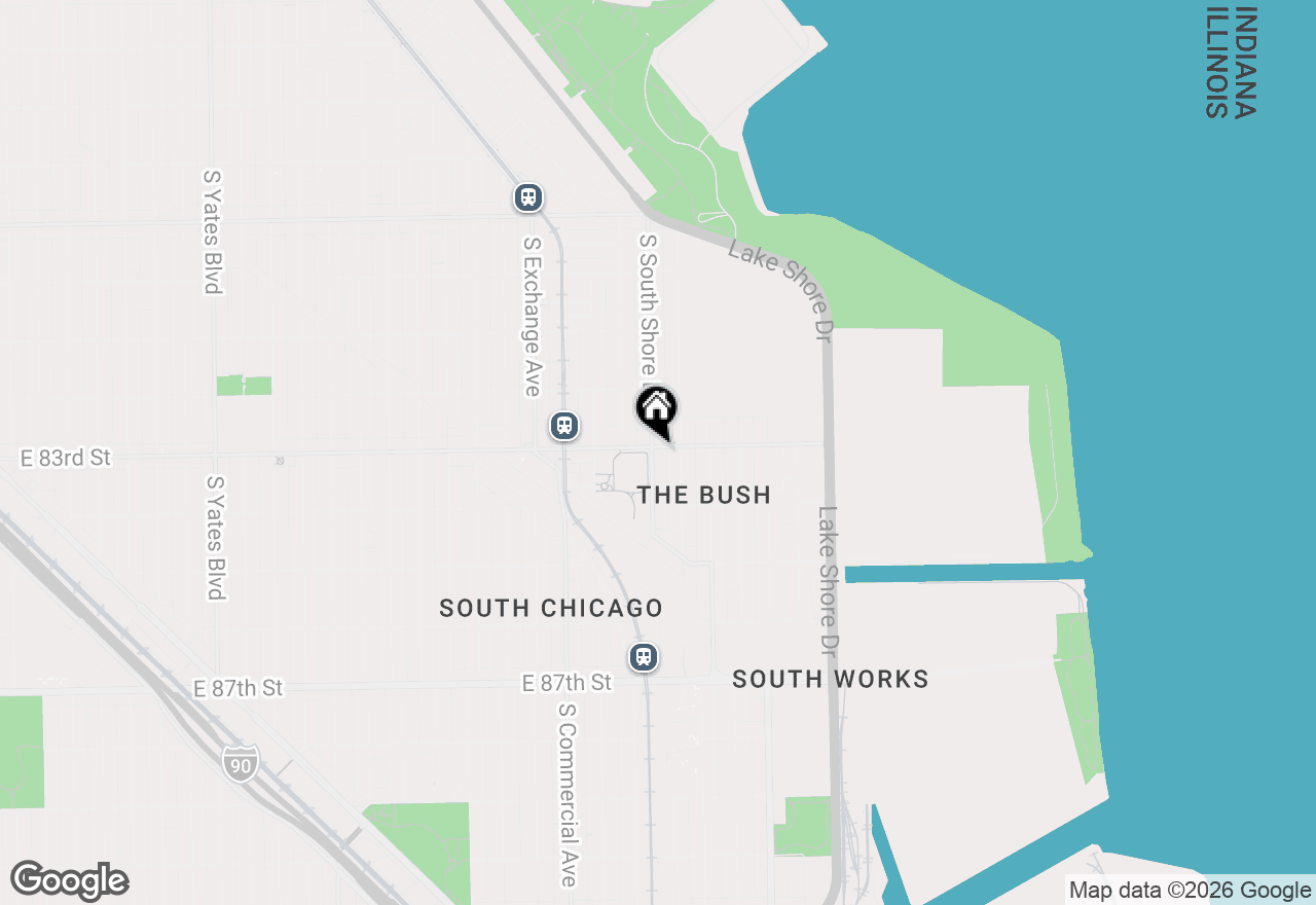 Map of 8301 S South Shore Drive, Chicago, IL 60617