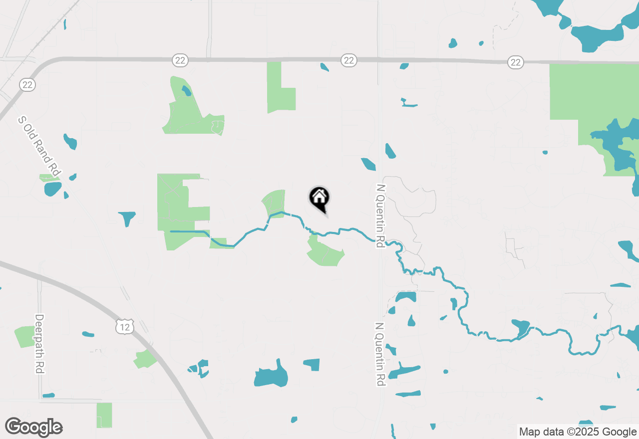 Map of 1214 Eric Lane, Lake Zurich, IL 60047