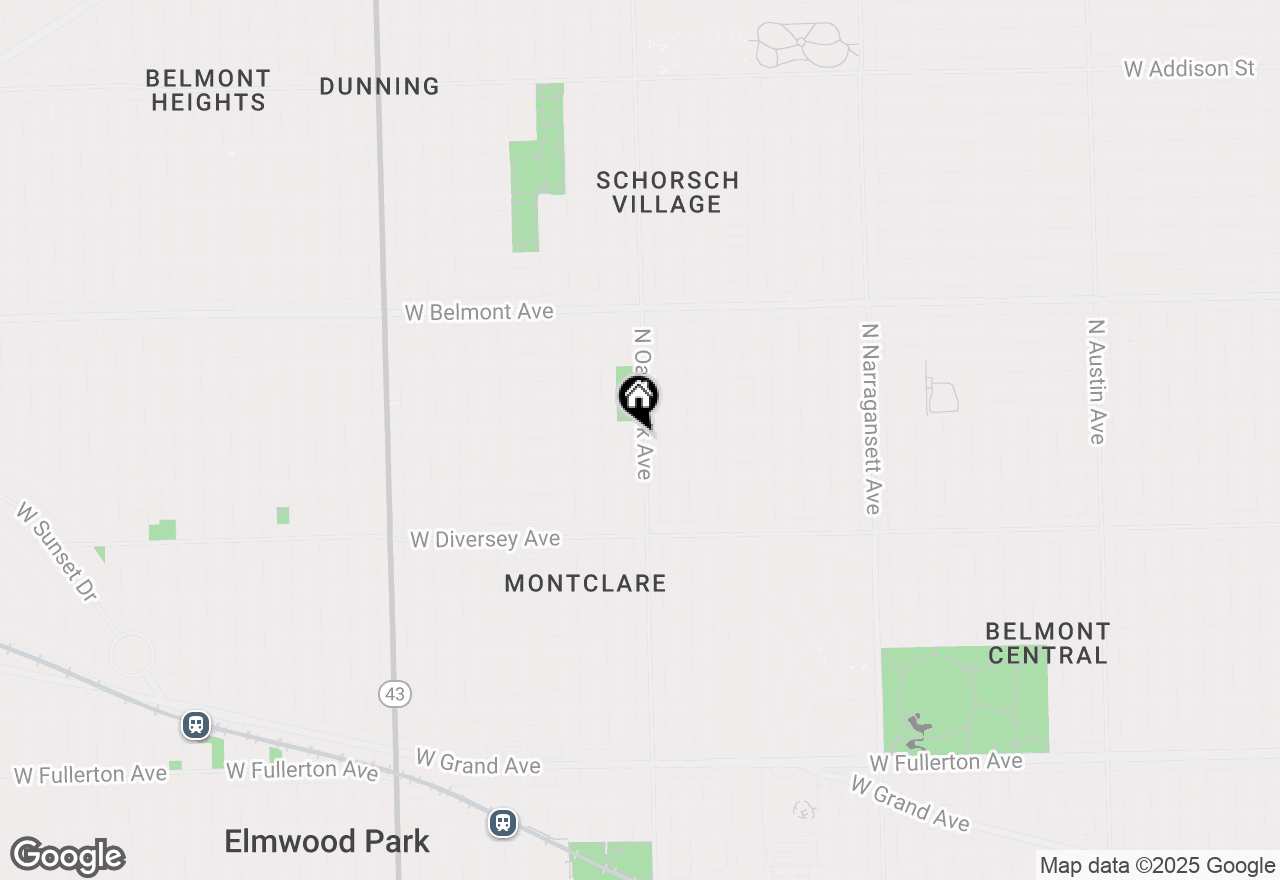 Map of 2942 N Oak Park Avenue, Chicago, IL 60634