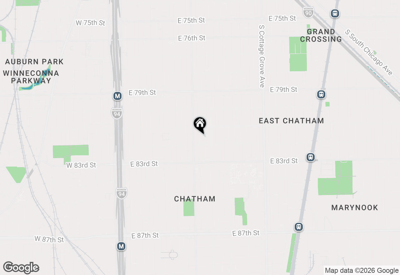 Map of 8134 S Vernon Avenue, Chicago, IL 60619