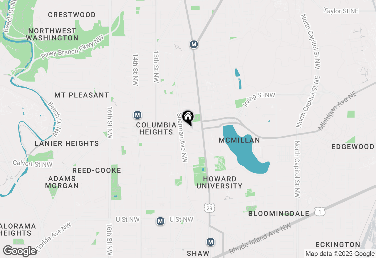 Map of 760 Hobart Place Nw, Washington, DC 20001
