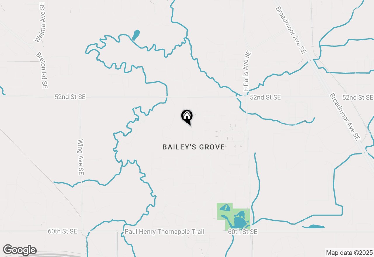 Map of 5384 E Heathwood Drive Se, Kentwood, MI 49512