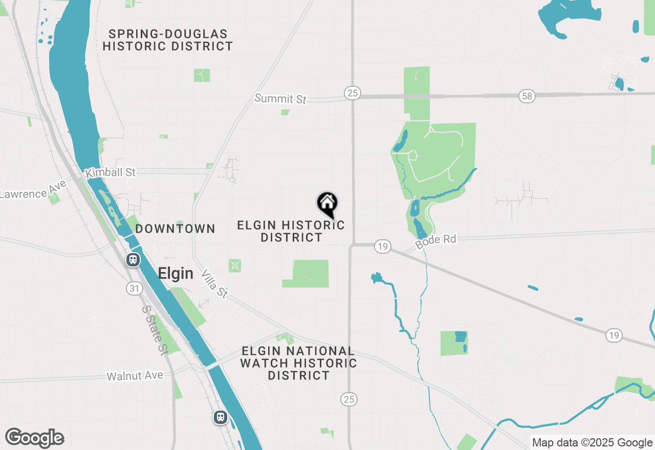 Map of 514 Division Street, Elgin, IL 60120