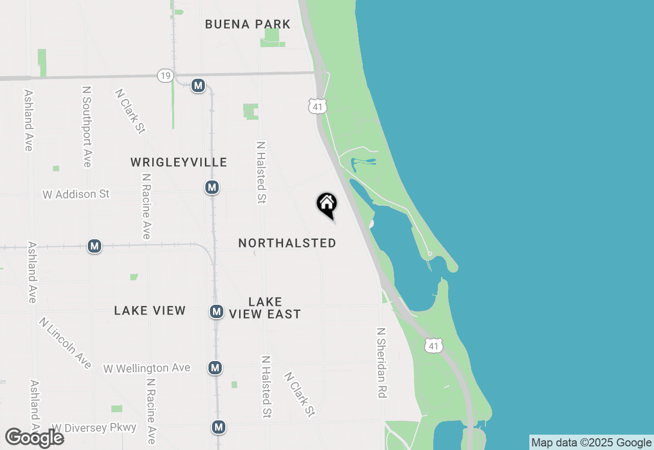 Map of 561 W Stratford Place #4A, Chicago, IL 60657