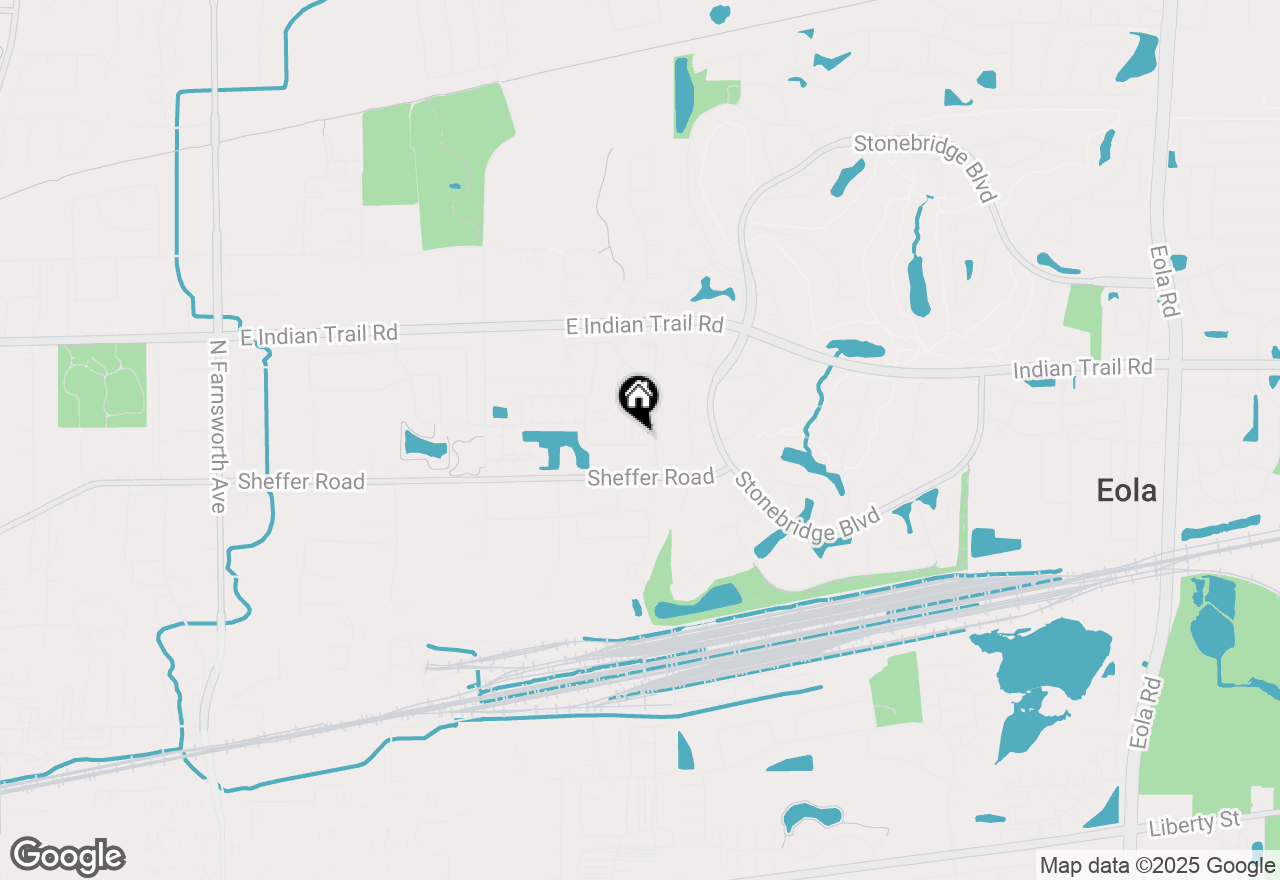 Map of 1129 Drury Lane, Aurora, IL 60502