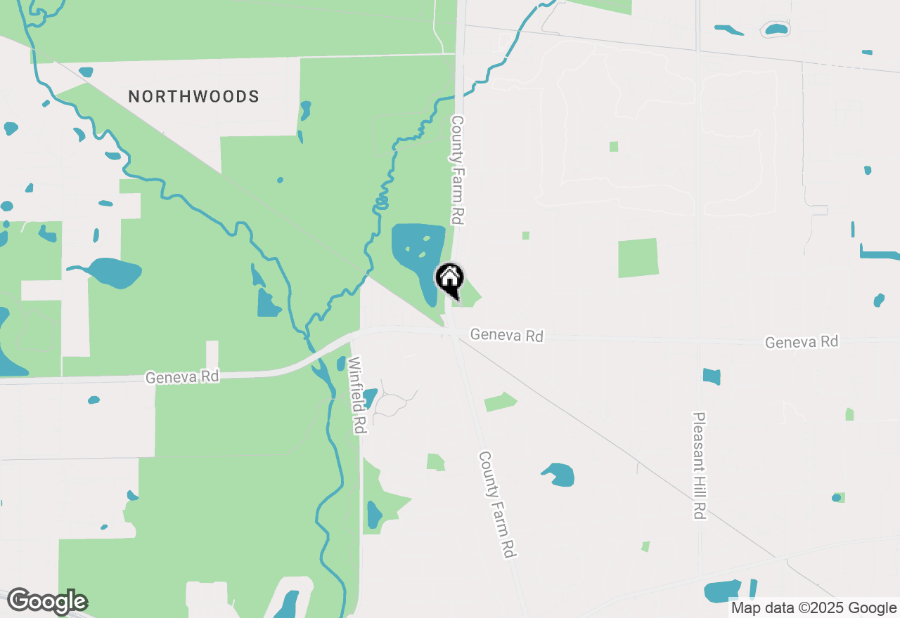 Map of 1N131 County Farm Road, Winfield, IL 60190