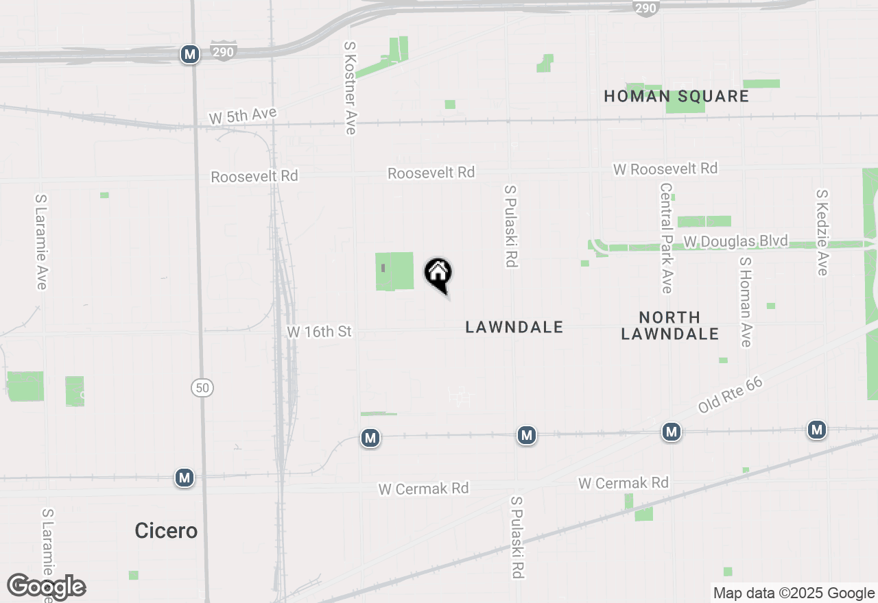 Map of 1517 S Keeler Avenue, Chicago, IL 60623