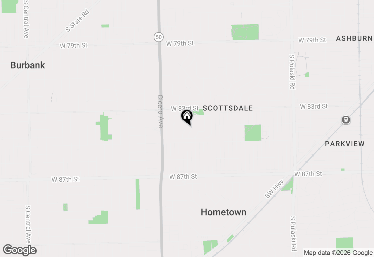 Map of 8411 S Knox Avenue, Chicago, IL 60652