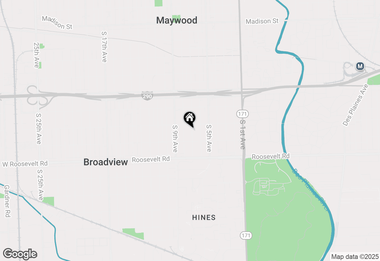 Map of 2014 S 7th Avenue, Maywood, IL 60153
