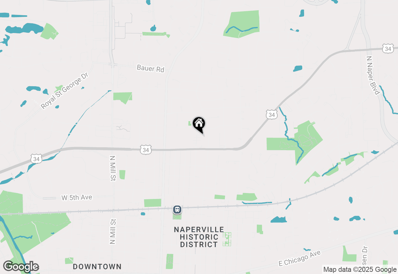 Map of 950 N Brainard Street, Naperville, IL 60563