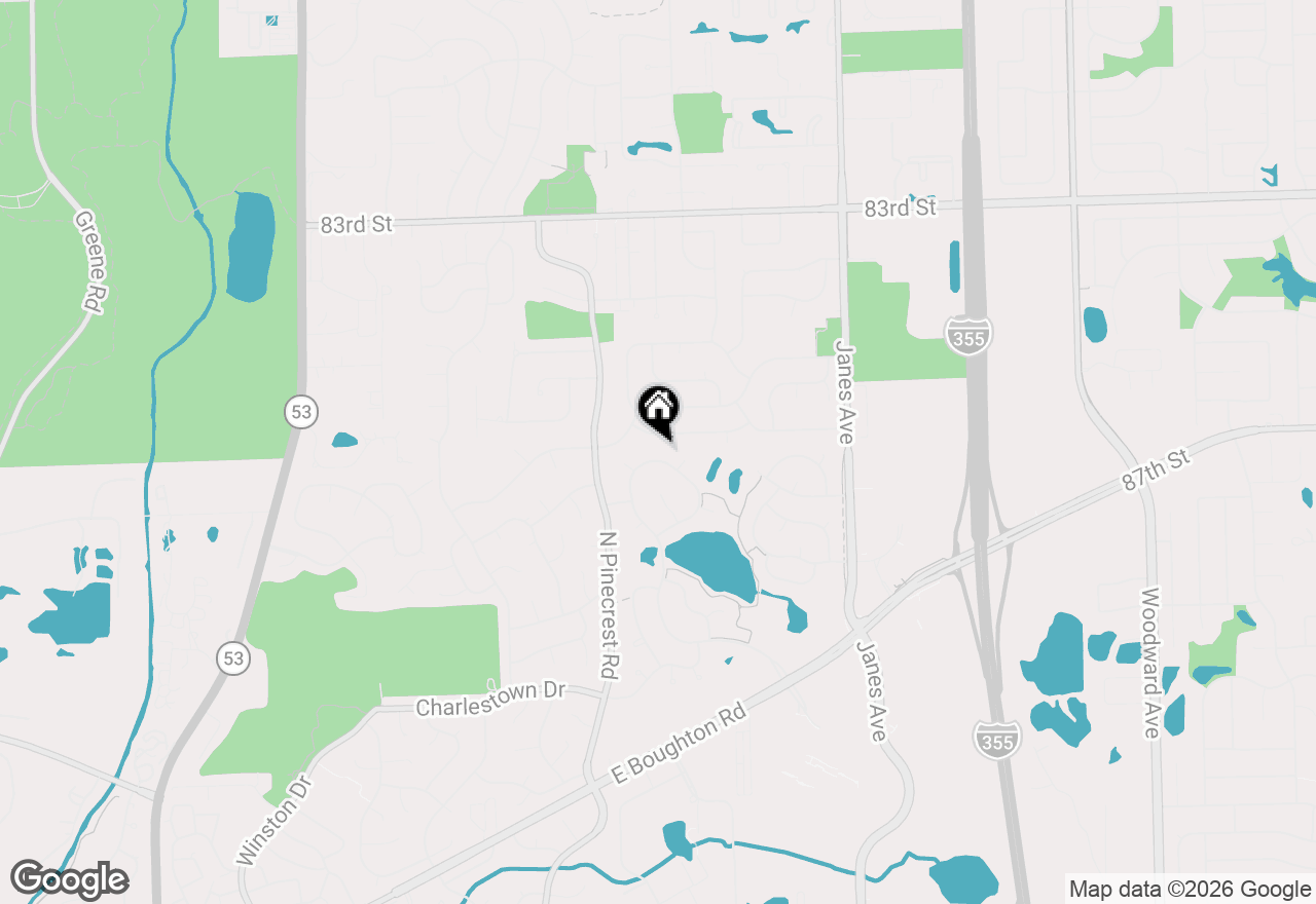Map of 745 Feather Sound Drive, Bolingbrook, IL 60440