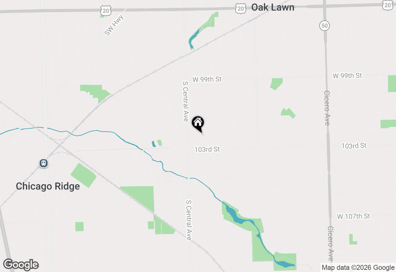 Map of 10209 Washington Avenue, Oak Lawn, IL 60453