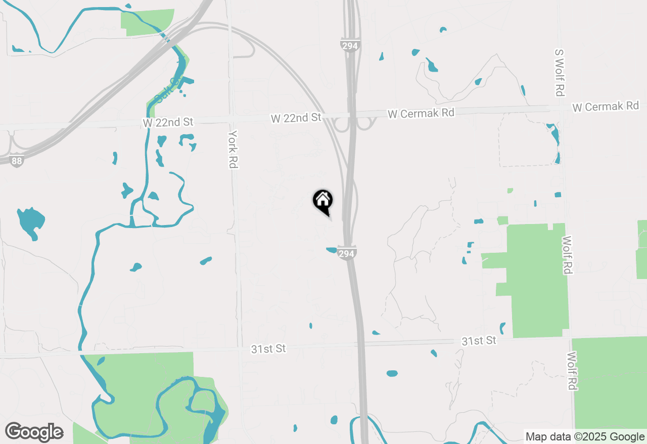 Map of 28 Sheffield Lane, Oak Brook, IL 60523