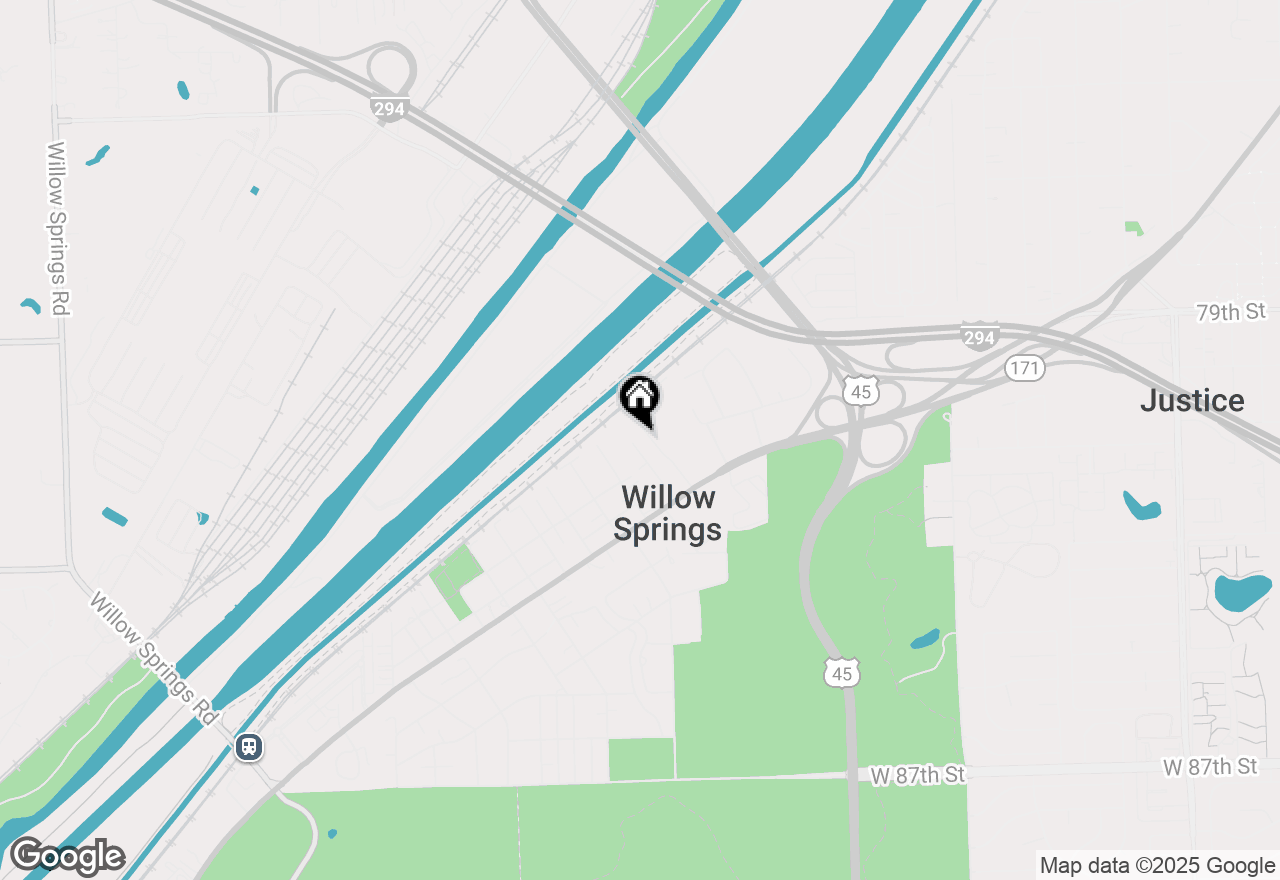 Map of 225 Poston Road, Willow Springs, IL 60480