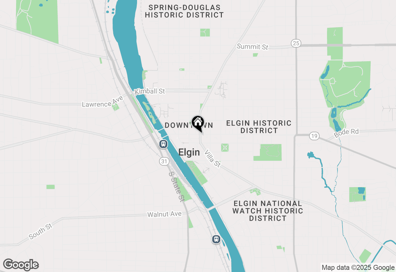 Map of 225-229 E Chicago Street, Elgin, IL 60120